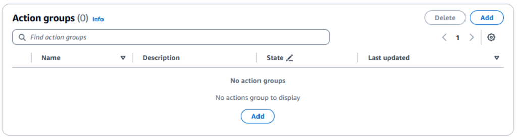 Figure 17 - Add a new Action group