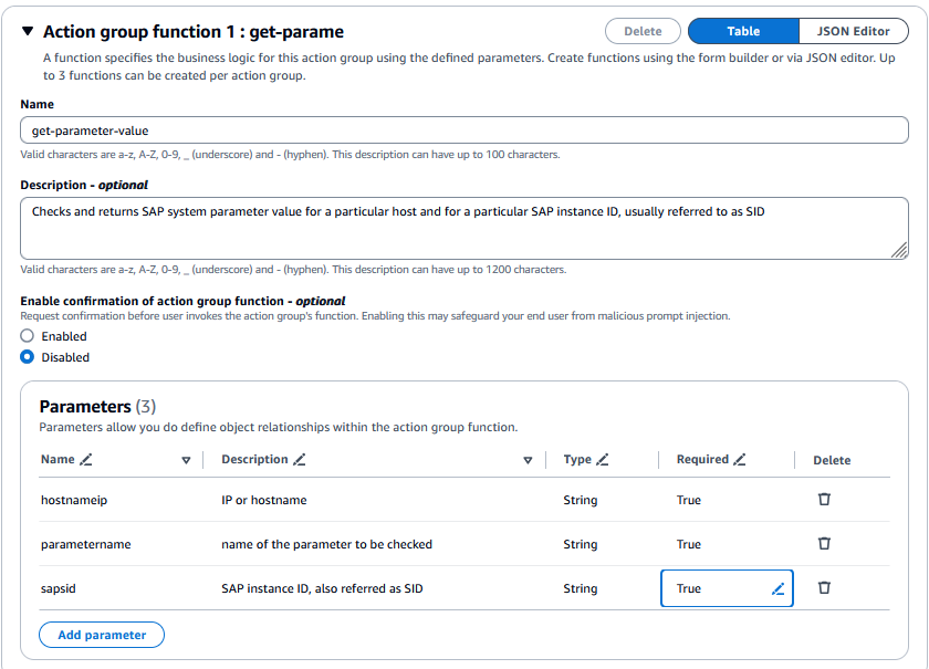 Figure 19 - Add function get-parameter-value