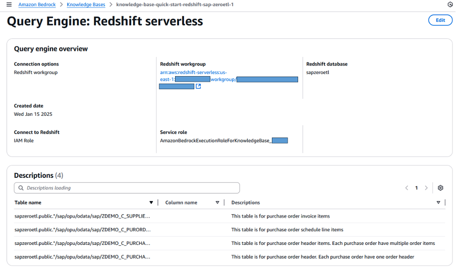 図15. Redshift serverlessソースの補足情報