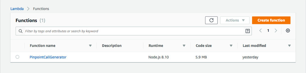 Choose Your Lambda Function