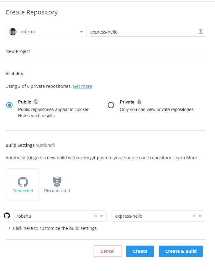 Create GitHub repo to host your application source code