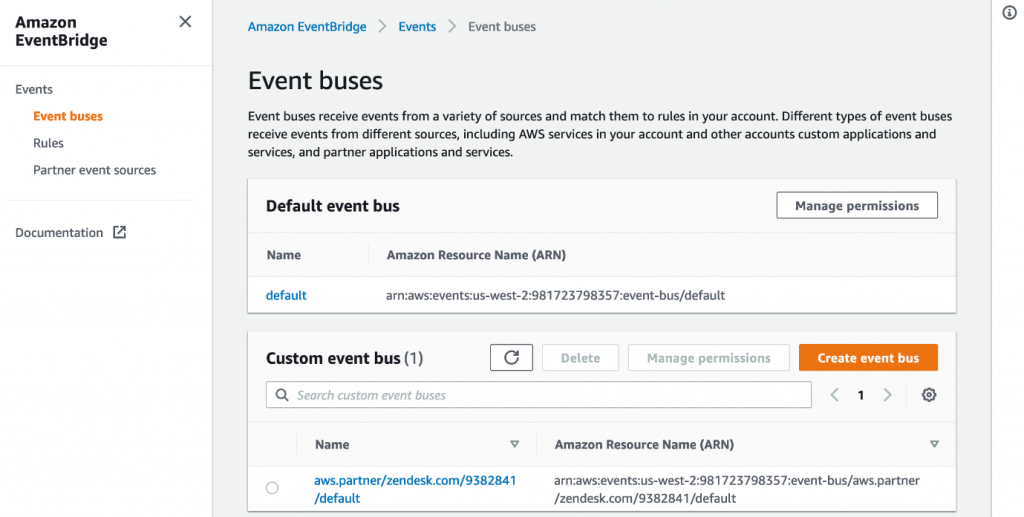 Creating an event bus