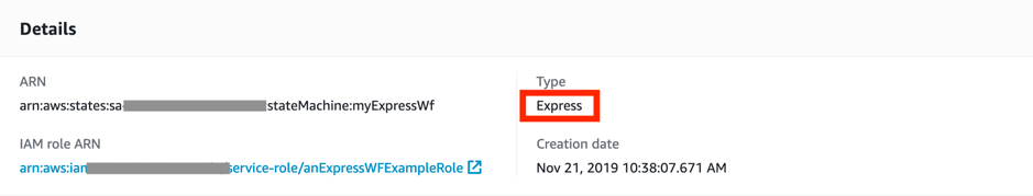 Figure 5 New 'type' in details section