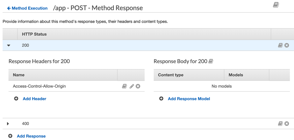 Method response