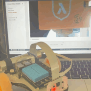 An animated gif demonstrating a live video stream from the robot.