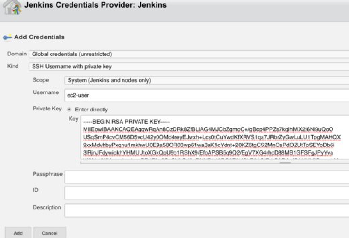 Configuring Launcher and providing Jenkins credentials