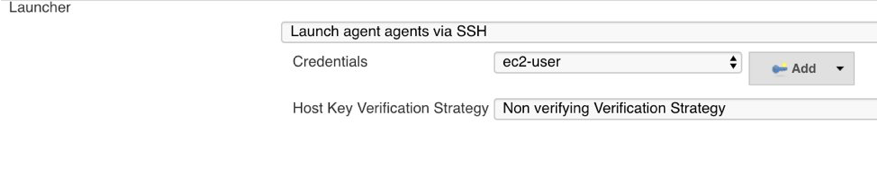 Configuring Jenkins launch agents by ec2-user via SSH