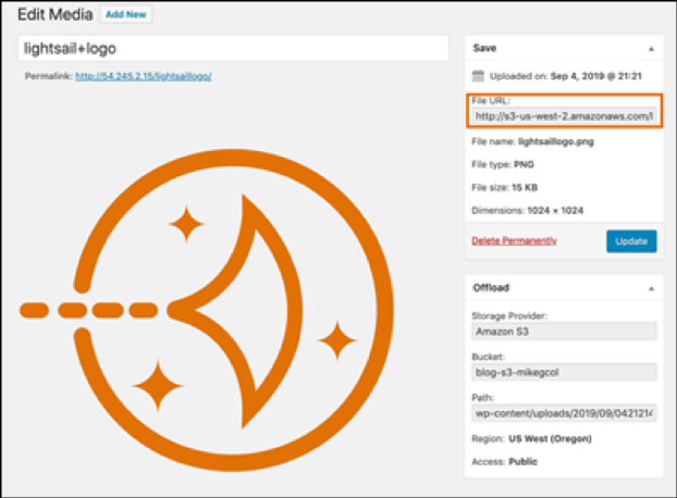 File URL to S3 bucjet