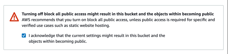 turning off public access