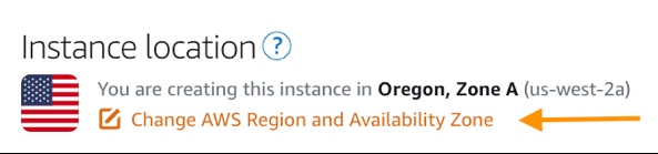 Lightsail instance location 