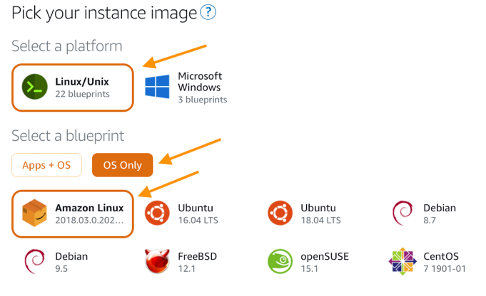 instance image lightsail