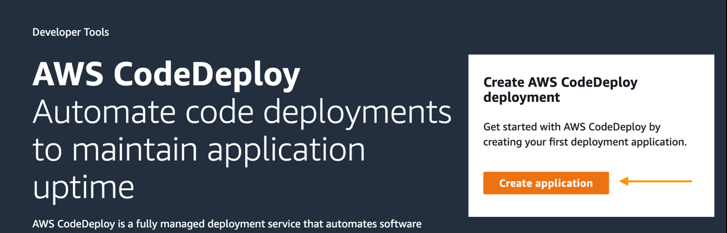 codedeploy create application