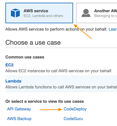 iam role for service