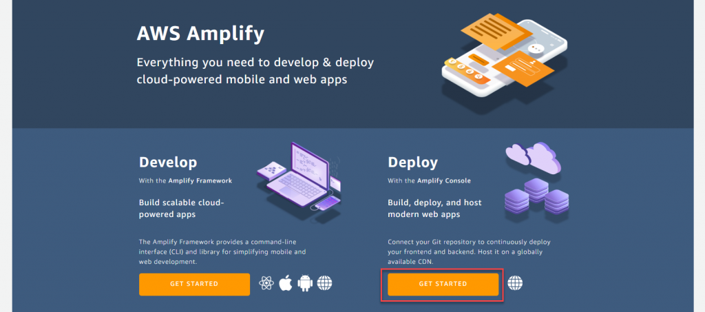 Amplify Console getting started