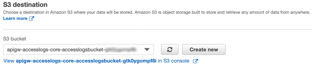 S3 destination