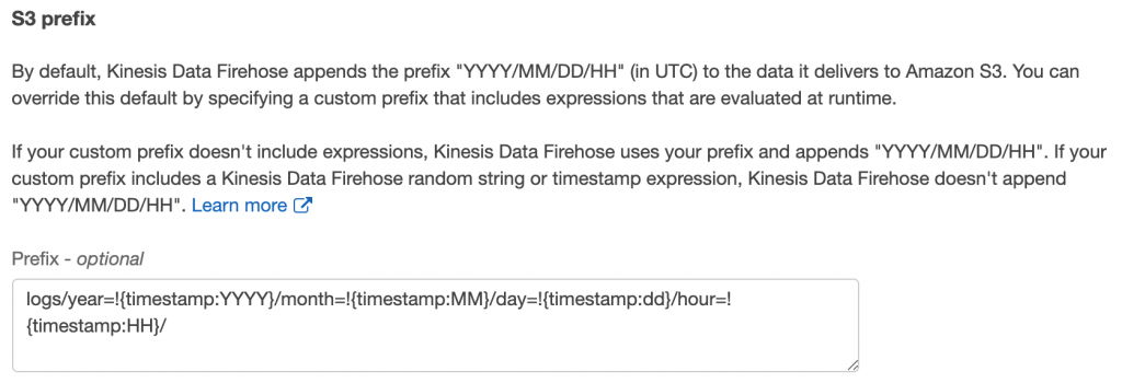 S3 prefix