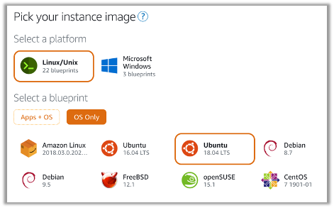 instance platform and blueprint