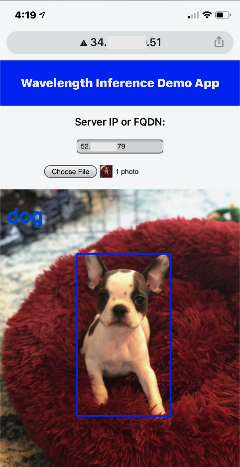 example screenshot of the image