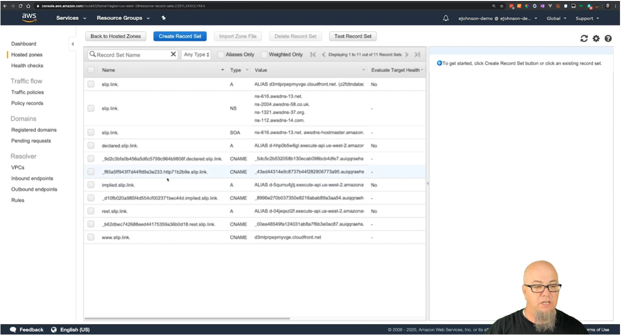 Working with Amazon Route 53 zones