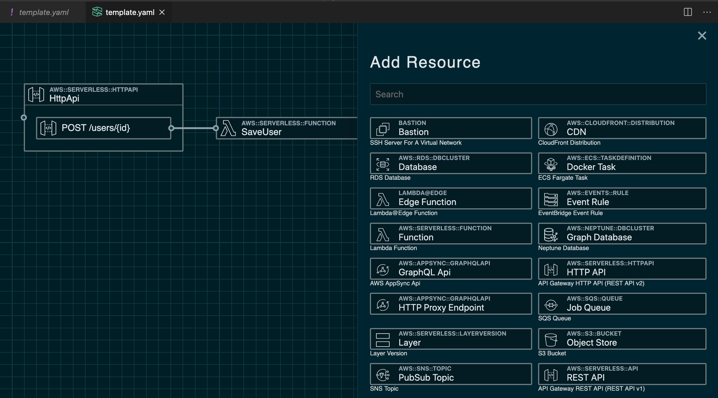 Stackery visual editor