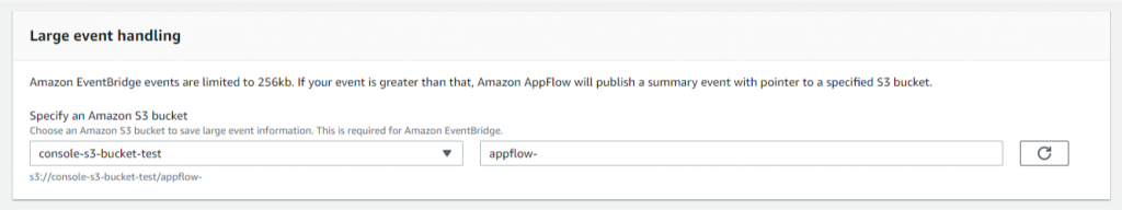 Large event handling