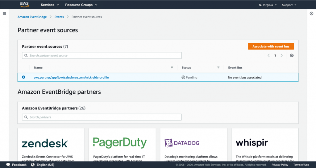 Partner event source