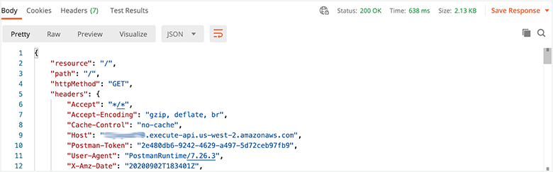 Client response view with valid request