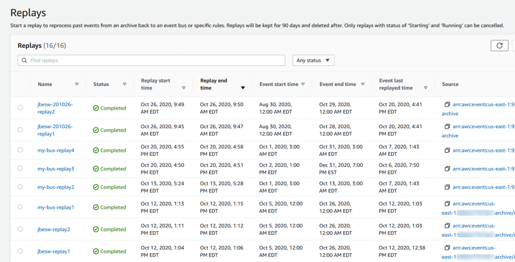 Sorting on replay fields