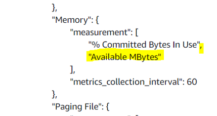 AmazonCloudWatch-windows parameter contents and how to add a new metric to monitor
