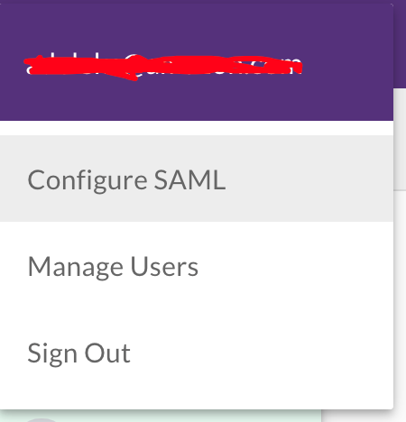 Configure SAML