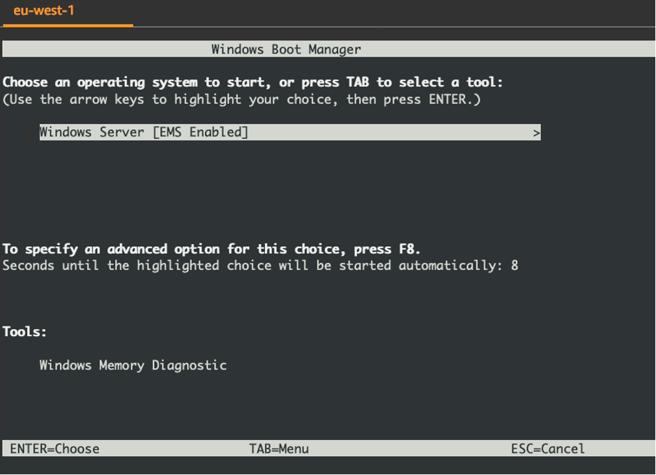 Figure 6 Windows boot manager
