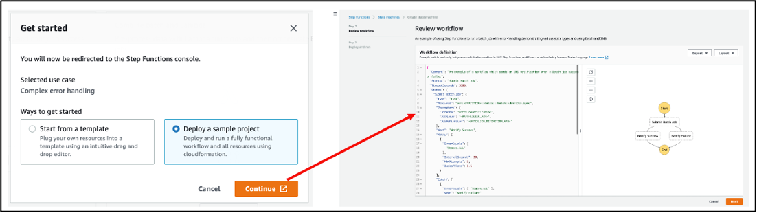 Deploying a sample project