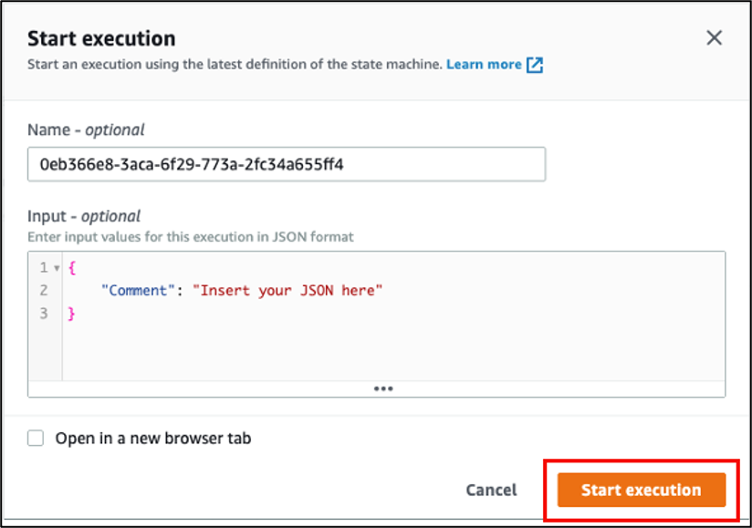 Run the Step Function