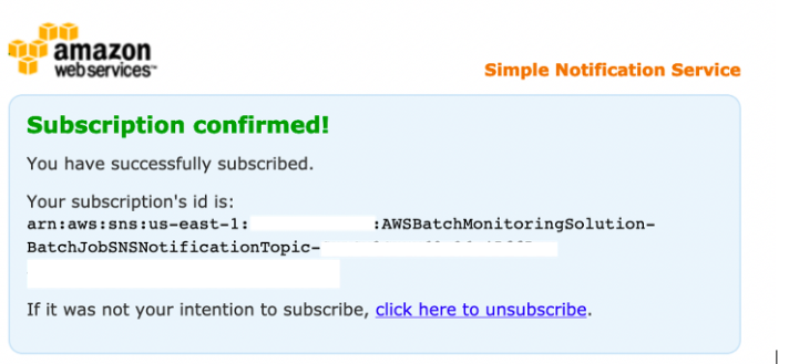 Subscription confirmed.