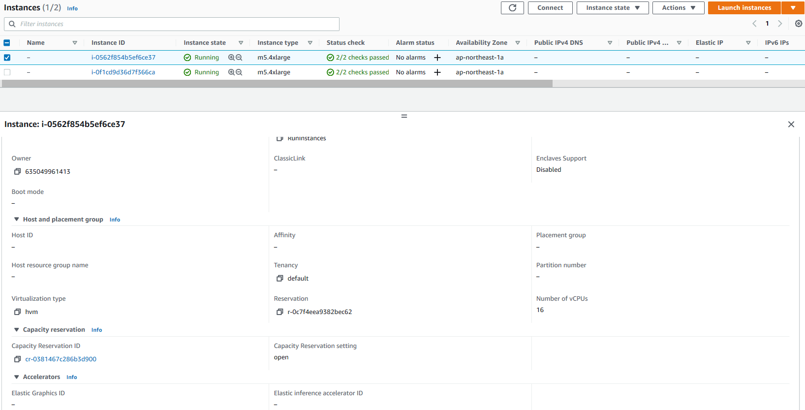 Create EC2 instances
