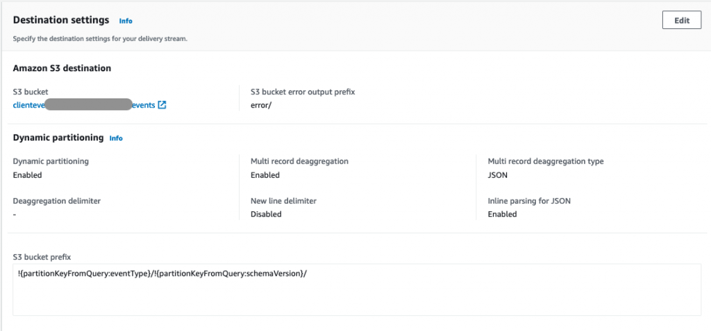 Kinesis Data Firehose to S3