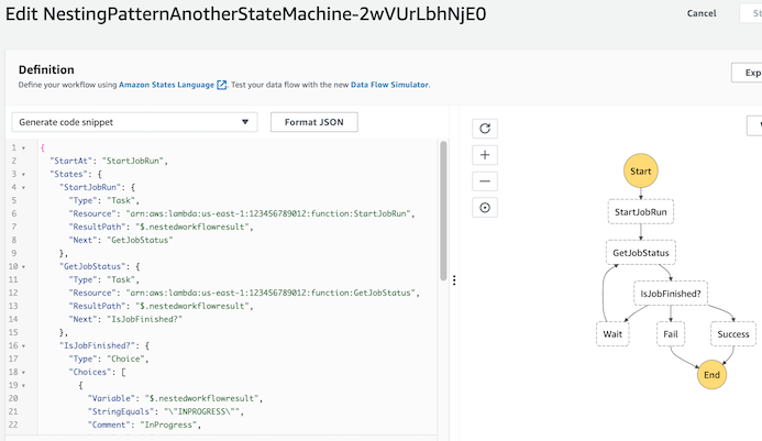 Edited next state machine