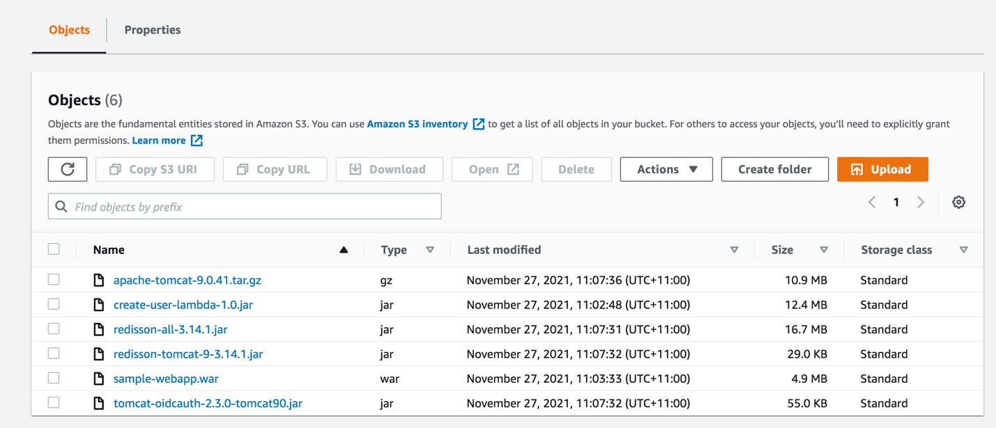 Diagram showing the S3 bucket interface and objects in the lib folder
