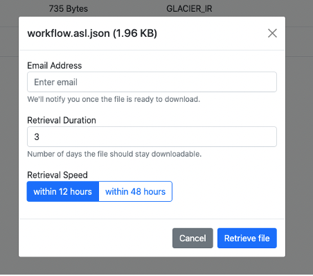 Item retrieval prompt