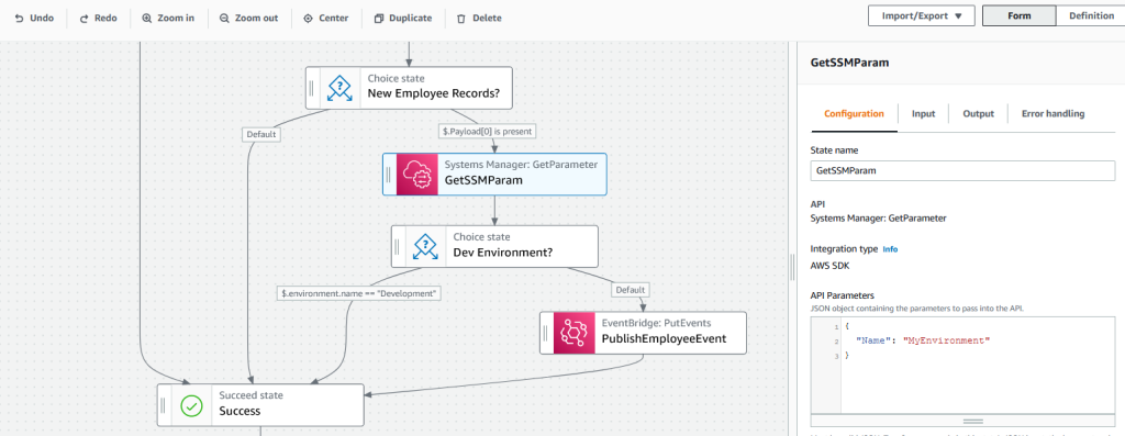 Workflow example