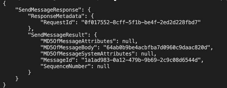 API Gateway response