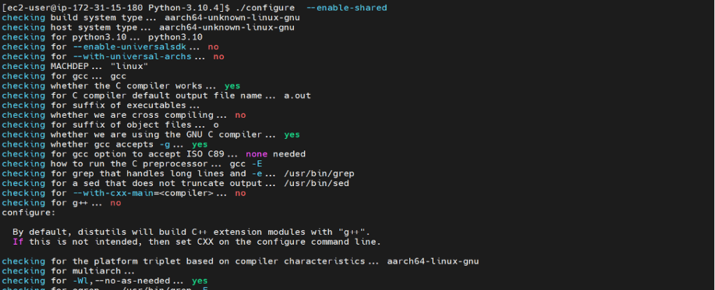pyinstaller tool needs python configure script with --enable-shared and enable-optimizations flag