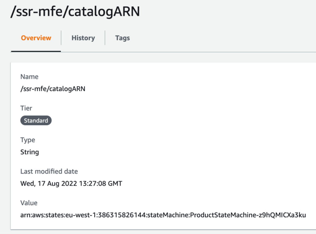 AWS System Managers Parameters Store 