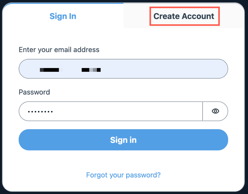 Create account