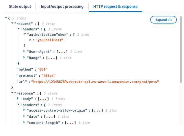 set the inspection level to TRACE