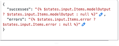 AWS Step Functions ASL showing JSONata to separate processing for errors