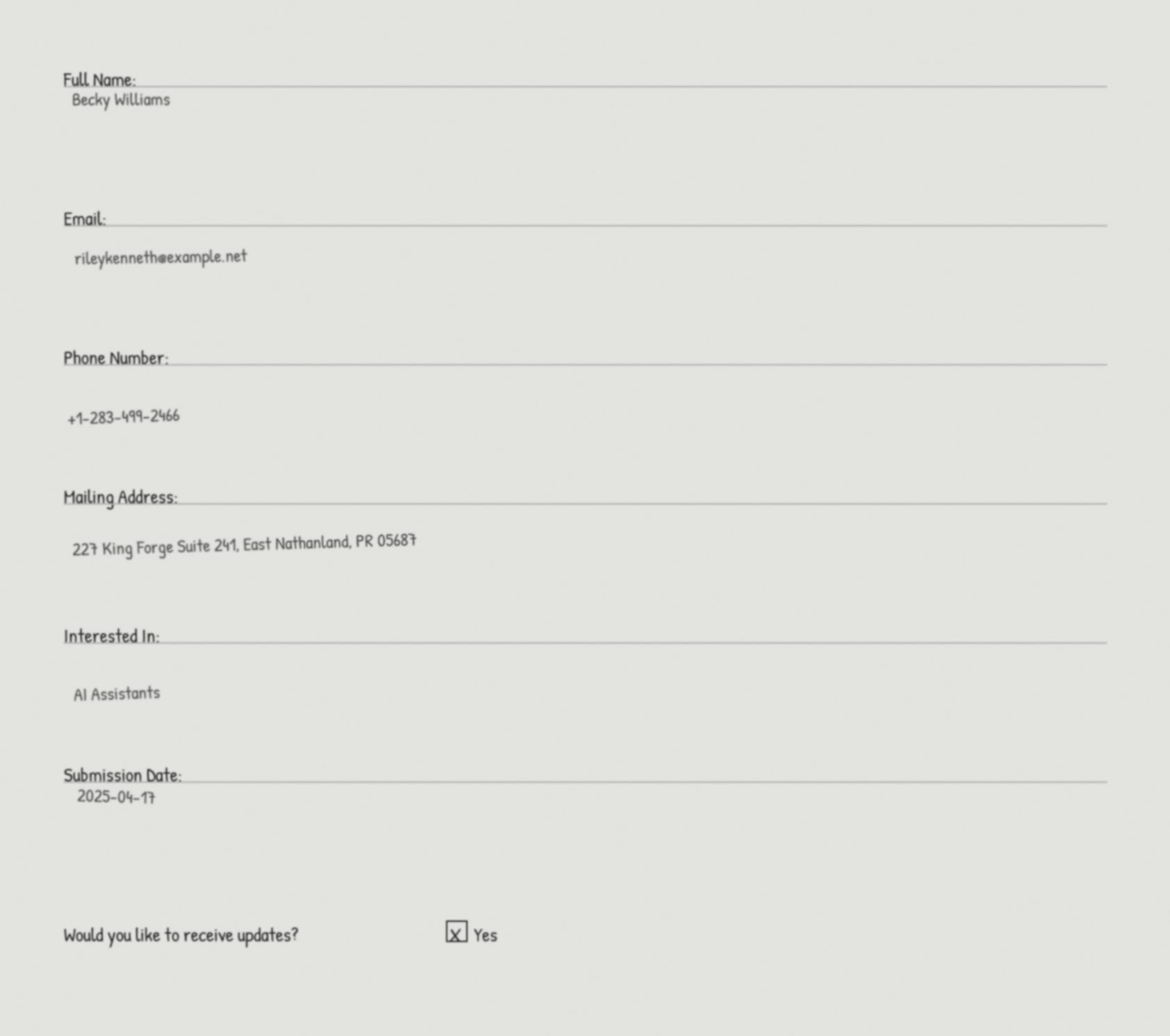 A screenshot showing sample PDF