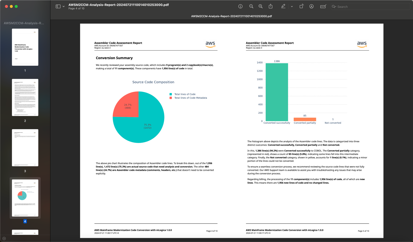 Figure 10 - Example of the generated analysis report (AWSM2CCM-Analysis-Report-*.pdf)