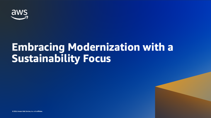 Embracing Modernization with a Sustainability Focus