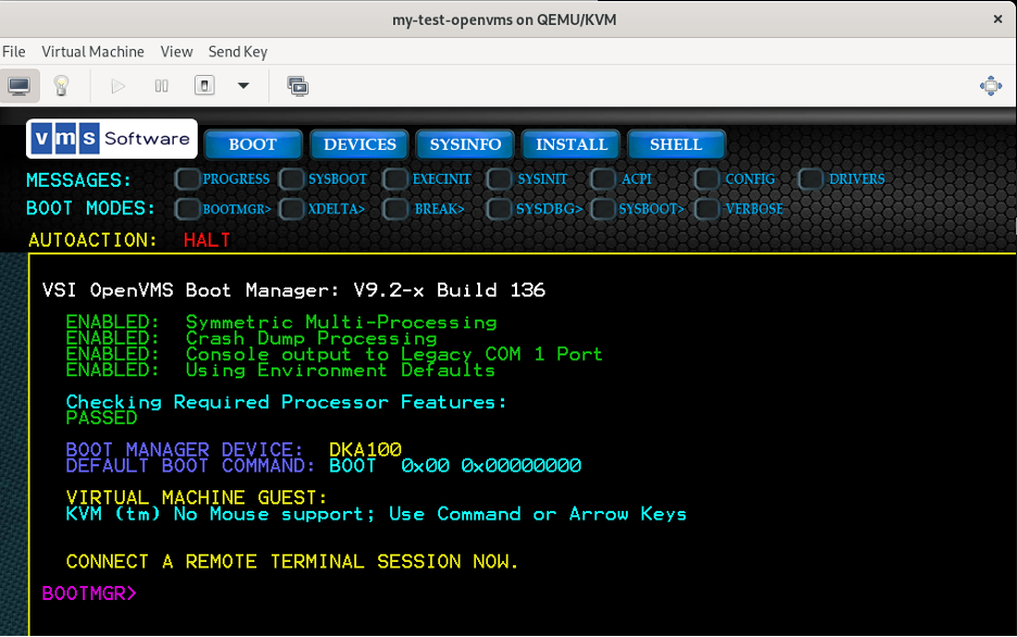 OpenVMS Boot Manager